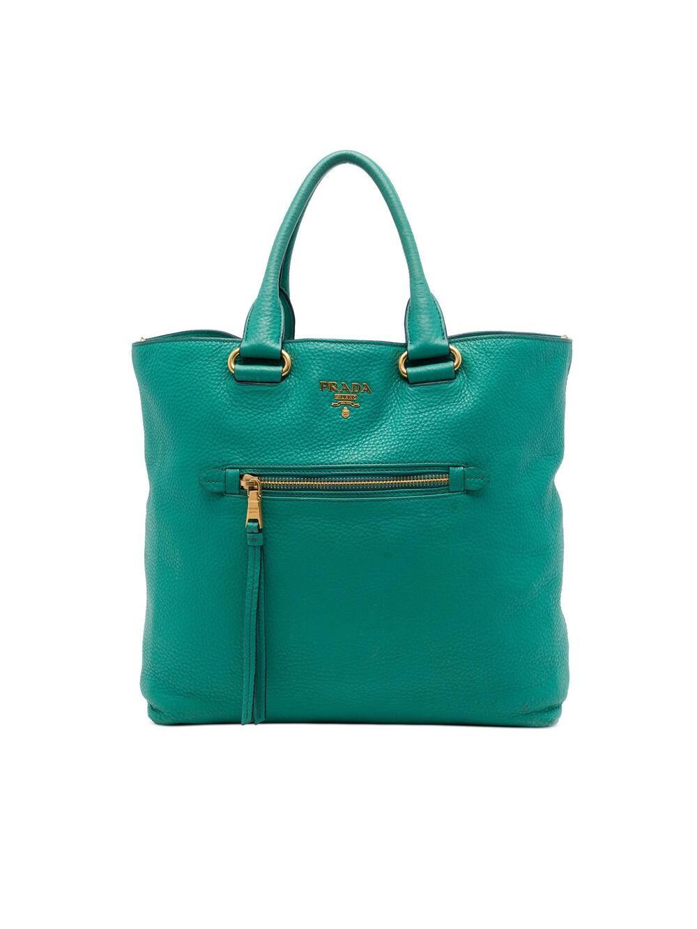 Prada Vitello Daino Front Zip Open #373660P62B